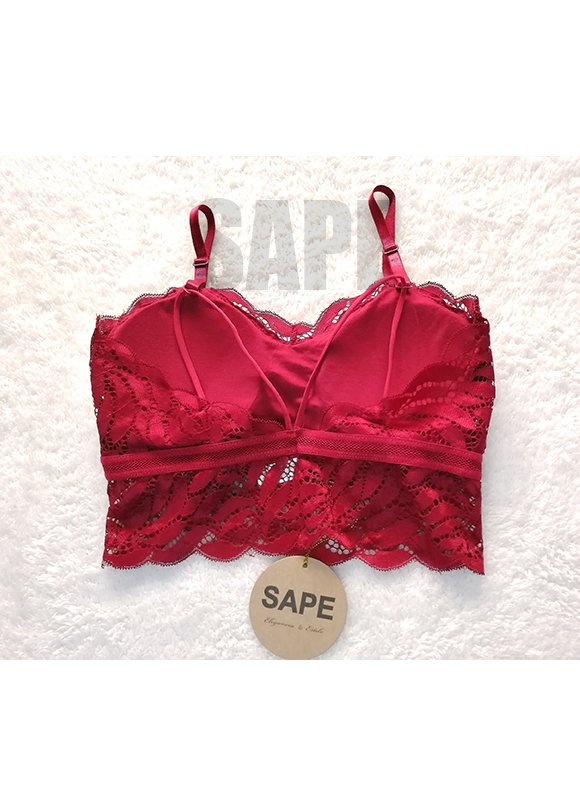 BRALETTE - TOP CARMEN GUINDA 