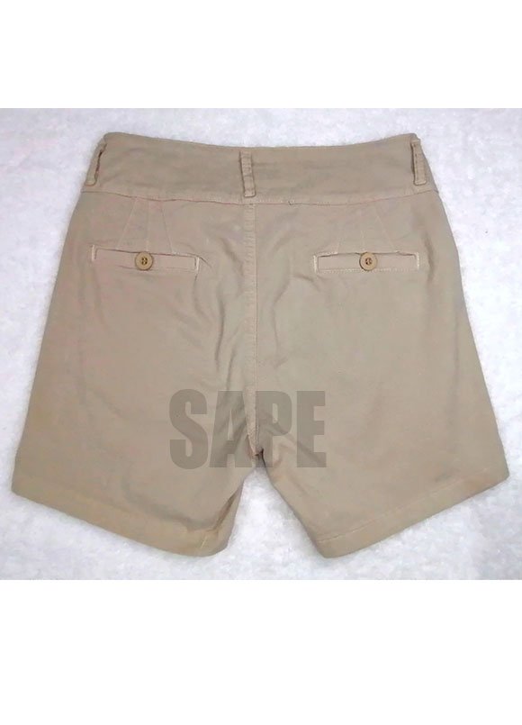 SHORT BIKER DRILL BEIGE 