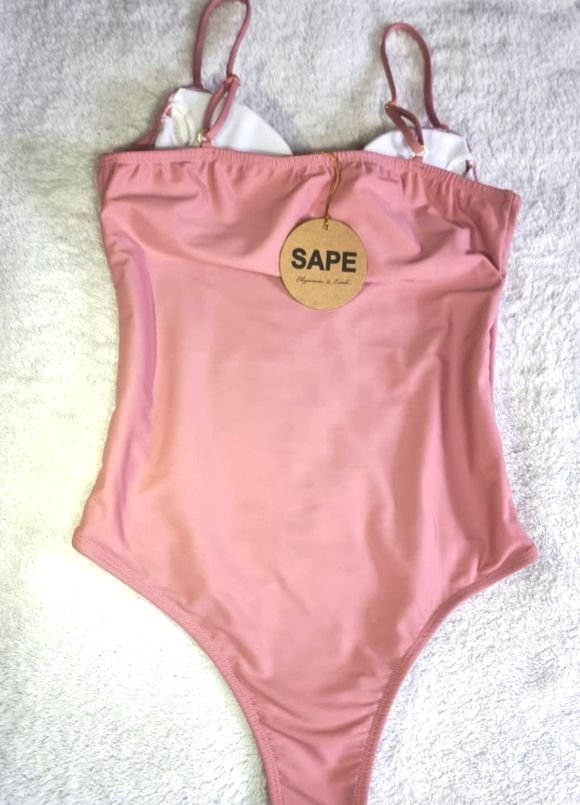 ROPA DE BAÑO, BODY, ENTERIZO ZINNIA PALO ROSA 1 PIEZA 