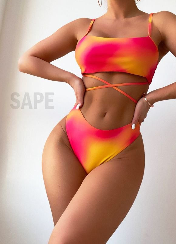 ROPA DE BAÑO 3 piezas con pareo SUNSET